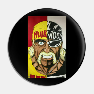 Hulk Hogan cartoon Pin