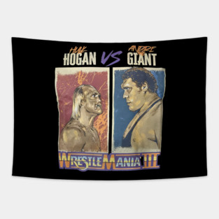 Hulk Hogan vs Andre The Giant Tapestry