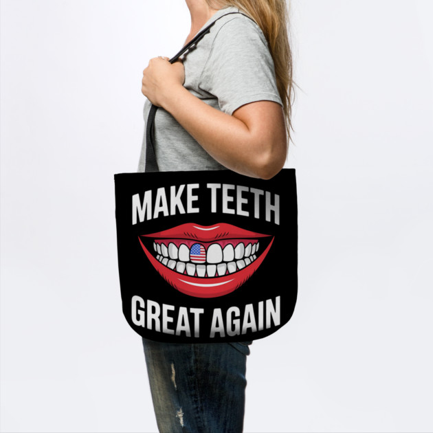 Making Teeth Great Again 4th Of July America USA by Creatifly Graphic Tees