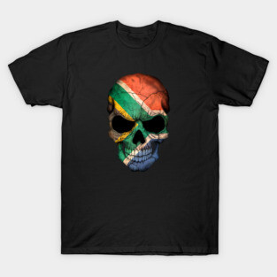South African Flag Skull T-Shirt