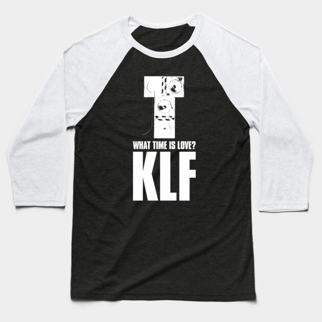 What Time Is Love? KLF Fan Art Baseball T-Shirt by Timeless Chaos
