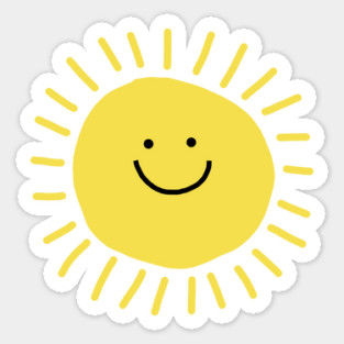 Smiley Sun Sticker