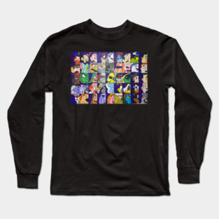 80s Villains Eyes Long Sleeve T-Shirt