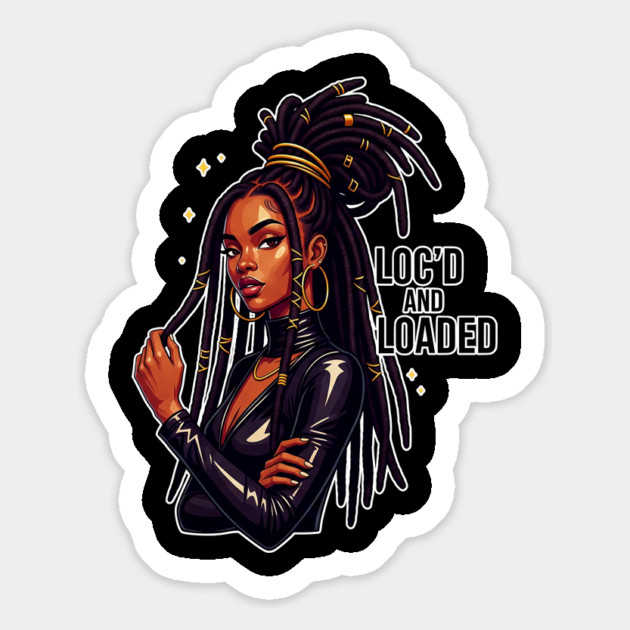 Loc'd and Loaded Natural Hair Magnet by UrbanLifeApparel