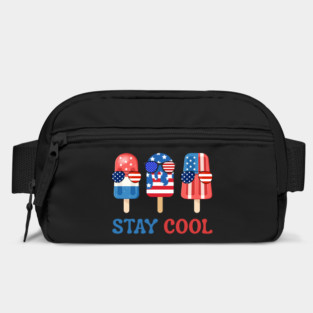 Stay Cool Popsicle 4th July Patriotic American Flag Bag