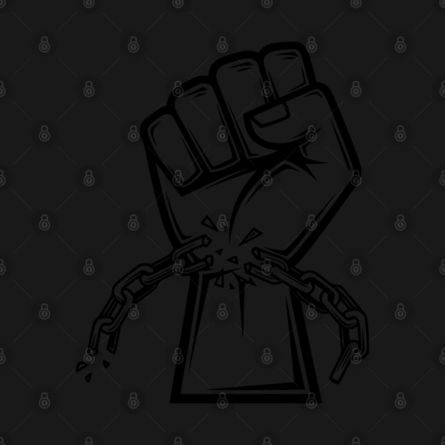 Black Power, Black Freedom, Breaking Chains by UrbanLifeApparel