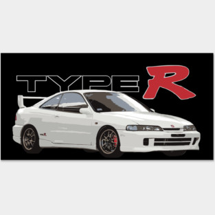 Integra Type R Championship White DC2 honda mugen Posters and Art