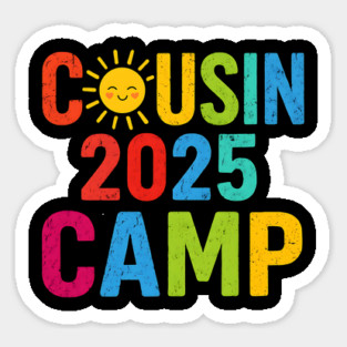 Cousin Camp 2025 Family Summer Vacation Camping Magnet