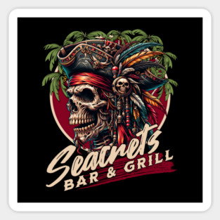 Seacrets Pirate Ocean City Maryland Bar and Grill Magnet