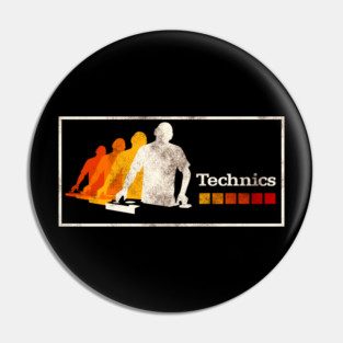 Vintage Technics Classic Distressed Pin