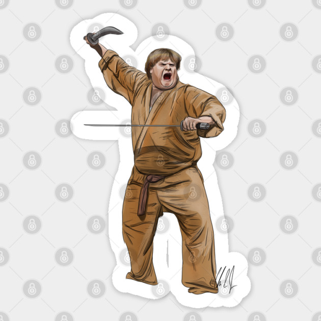 Beverly Hills Ninja: Swordsman Sticker by 51Deesigns
