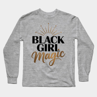 Black Girl Magic Golden Long Sleeve T-Shirt