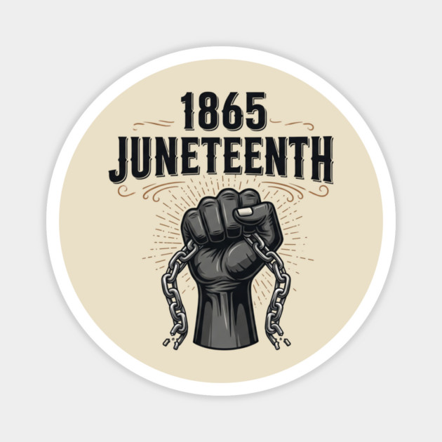 1865 Juneteenth Magnet by UrbanLifeApparel