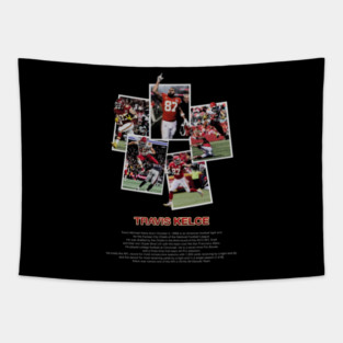 Travis Kelce Vintage Card Tapestry