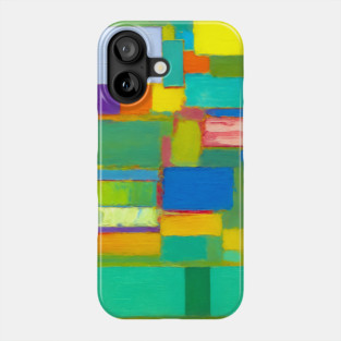 Natural Abstract Remixed Tribute to Hans Hoffman Phone Case