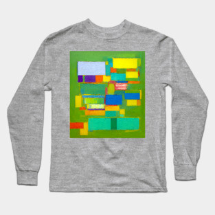 Natural Abstract Remixed Tribute to Hans Hoffman Long Sleeve T-Shirt