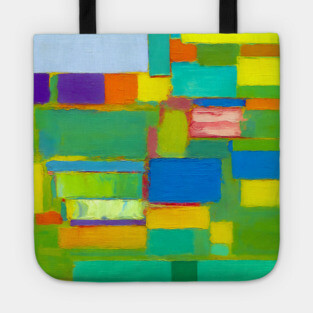 Natural Abstract Remixed Tribute to Hans Hoffman Tote