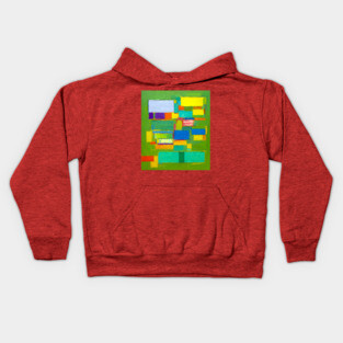Natural Abstract Remixed Tribute to Hans Hoffman Kids Hoodie