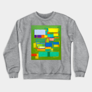 Natural Abstract Remixed Tribute to Hans Hoffman Crewneck Sweatshirt