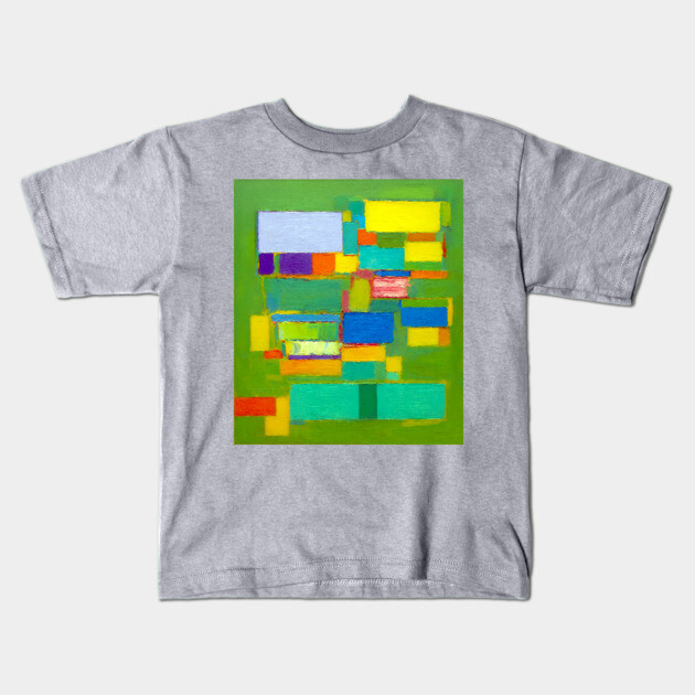 Natural Abstract Remixed Tribute to Hans Hoffman Kids T-Shirt by DonWillisJrArt