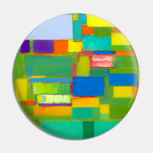 Natural Abstract Remixed Tribute to Hans Hoffman Pin