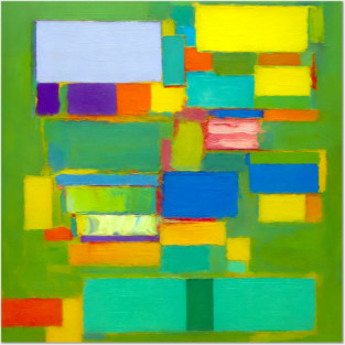 Natural Abstract Remixed Tribute to Hans Hoffman Posters and Art