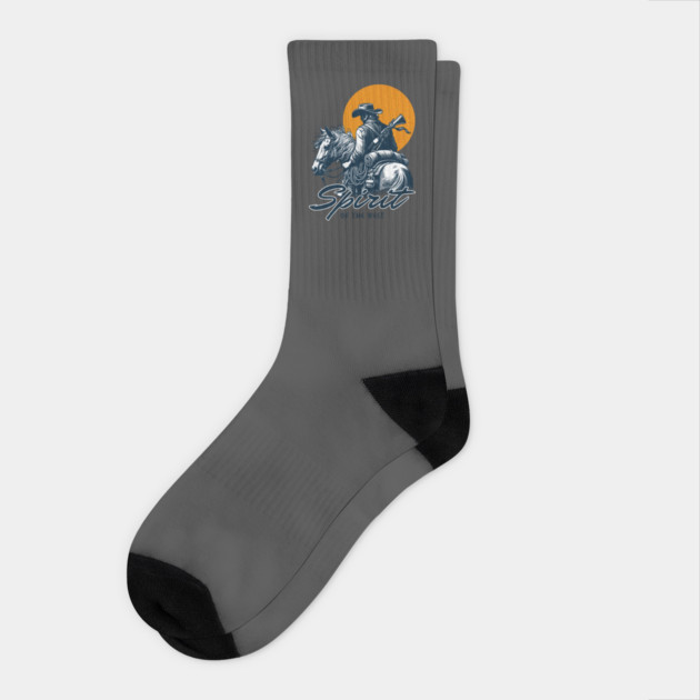 Cow boy Socks by Graphic tees