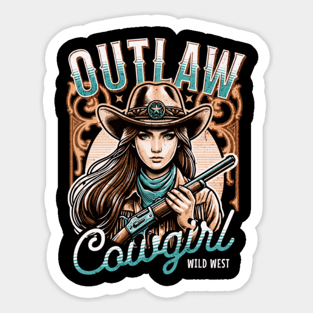 Cow girl Magnet by Graphic tees