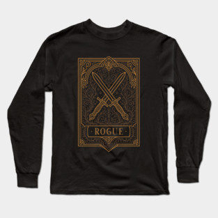 Rogue Emblem Tabletop TTRPG Character Classes Long Sleeve T-Shirt