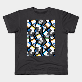 Computer Geek Floppy Disks Kids T-Shirt