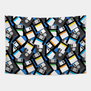 Computer Geek Floppy Disks Tapestry
