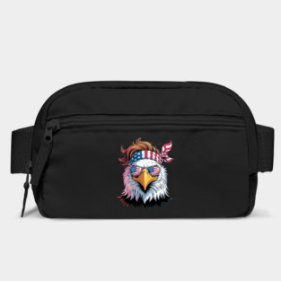 Patriotic Bald Eagle Mullet USA American Flag 4th of July Bag