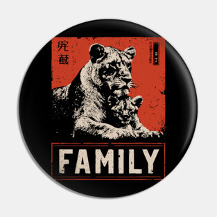 Lion Family – Fierce Love, Gentle Heart Pin