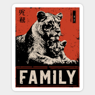 Lion Family – Fierce Love, Gentle Heart Sticker