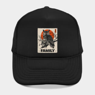 Eared Owl Family – Silent Guardians of the Forest Hat