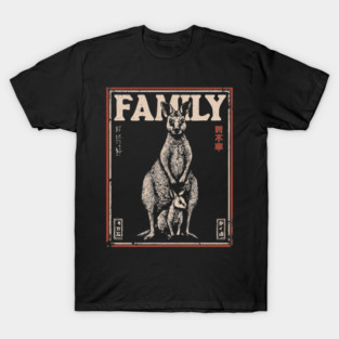 Kangaroo Family – Always Close, Always Home T-Shirt