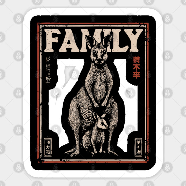 Kangaroo Family – Always Close, Always Home Sticker by TuncGK