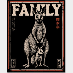 Kangaroo Family – Always Close, Always Home Posters and Art