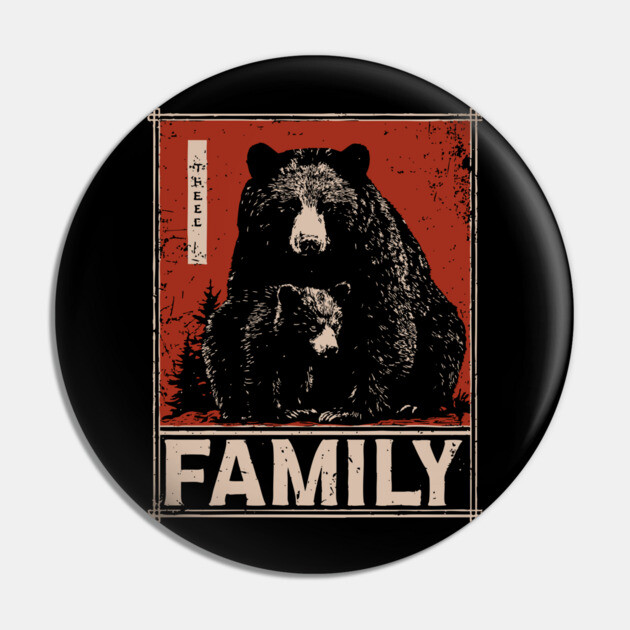 Black Bear Family – Wild at Heart, Close at Home Pin by TuncGK