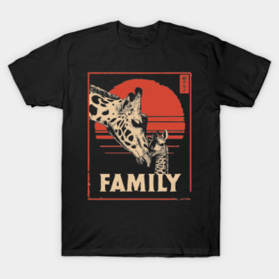Giraffe Family – Tall Love, Strong Bonds T-Shirt