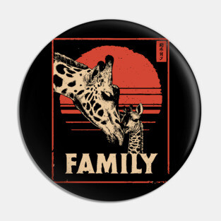 Giraffe Family – Tall Love, Strong Bonds Pin