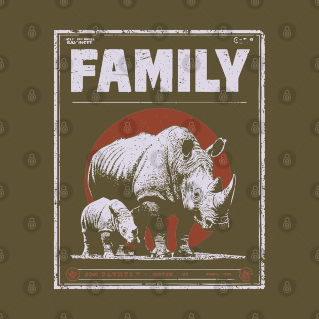Rhino Family – Tough Skin, Tender Love by TuncGK