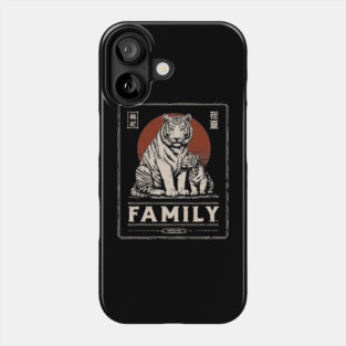 Tiger Family – Stripes of Strength, Paws of Love Phone Case