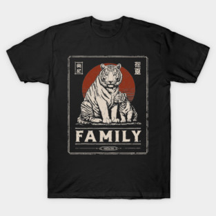 Tiger Family – Stripes of Strength, Paws of Love T-Shirt