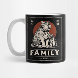 Tiger Family – Stripes of Strength, Paws of Love Mug