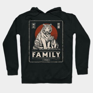Tiger Family – Stripes of Strength, Paws of Love Hoodie