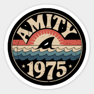 Amity Island 1975 Vintage Tourist Magnet