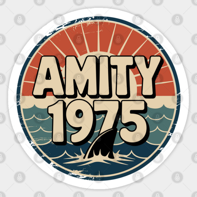 Amity 1975 Retro Vintage Beach Sticker by JessArty