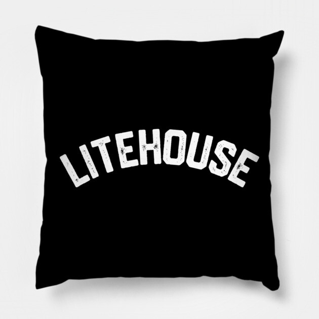 Litehouse Curved Pillow by Litehouse Tees