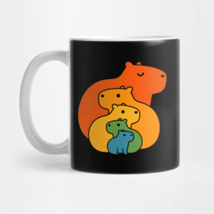 Rainbow capybaras Mug